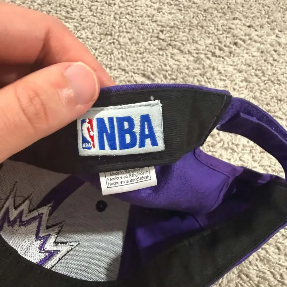 Sacramento Kings NBA Youth Adjustable Hat Cap Purple Basketball‎ Logo